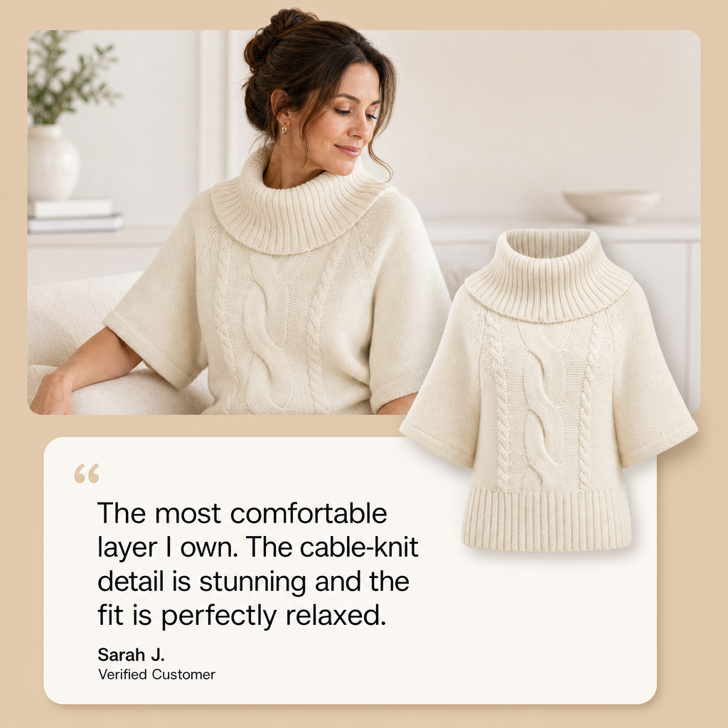 Laurel™ CozyKnit Turtleneck Sweater