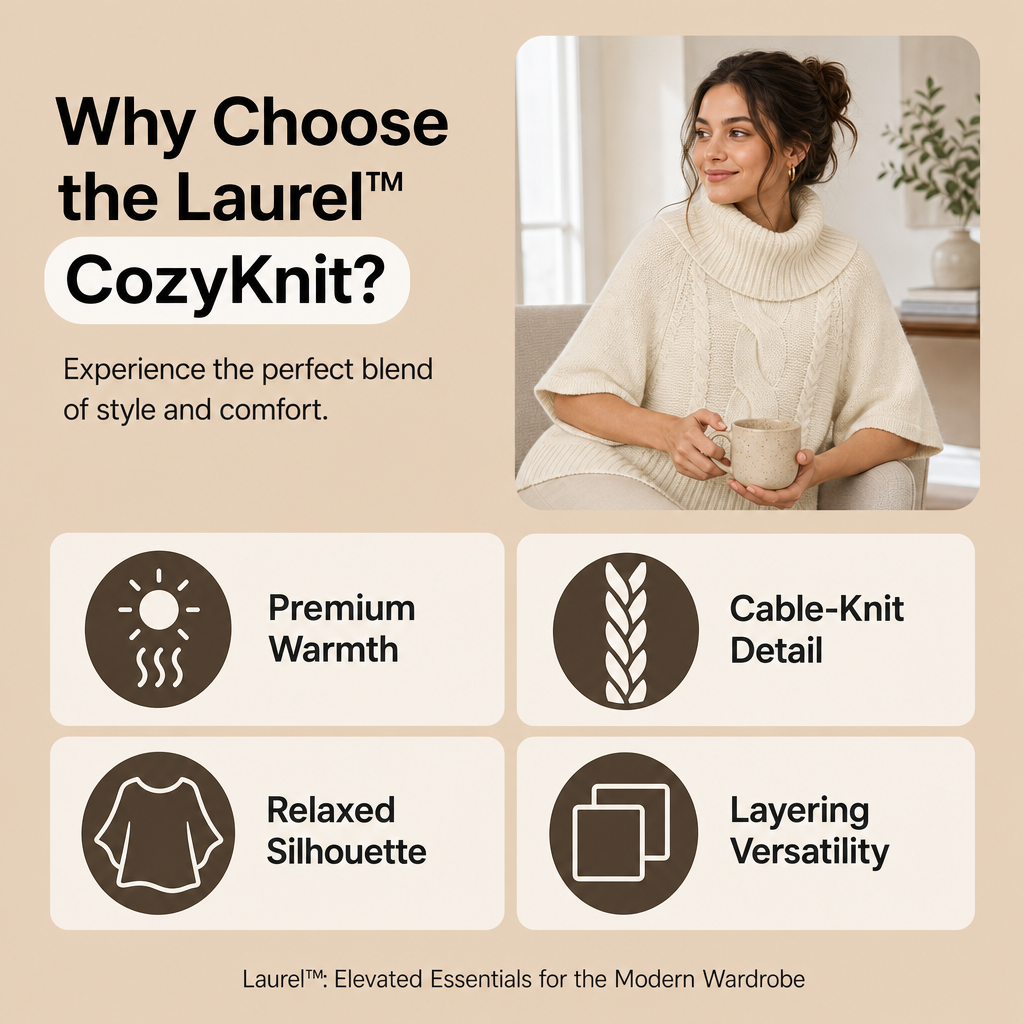 Laurel™ CozyKnit Turtleneck Sweater