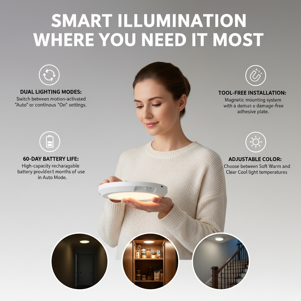 Laurel™ Motion Sensor Ceiling Light