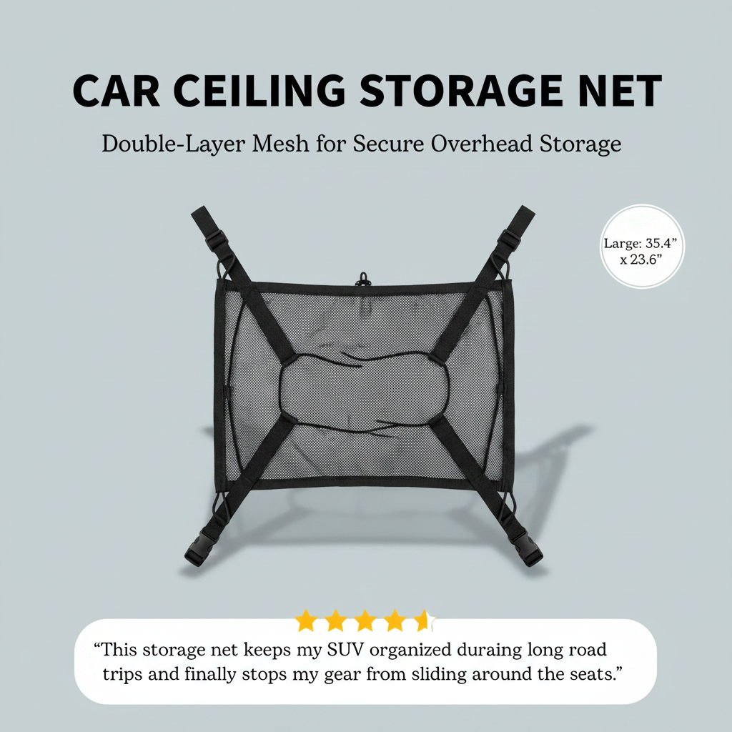 Car Ceiling Storage Net